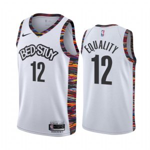 Maillot de basket-ball 2019-20 Brooklyn Nets # 12 Joe Harris City Edition Maillot blanc Swingman 167469