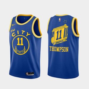 Maillot de basket-ball Warriors 2020-21 # 11 Klay Thompson Classic Edition Royal Swingman Jersey 165585