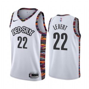 Maillot de basket-ball 2019-20 Brooklyn Nets # 22 Caris LeVert City Edition Maillot Swingman blanc 167429