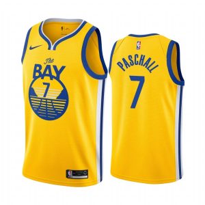 Maillot de basket-ball Warriors 2019-20 # 7 Eric Paschall Statement Edition Maillot Swingman doré 166650