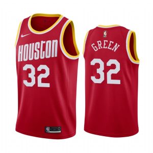 Maillot de basket-ball des Houston Rockets 2019-20 # 32 Jeff Green Classic Edition Maillot Swingman rouge vert 166346