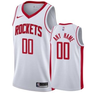 2020-21 Houston Rockets #00 Maillot Swingman blanc édition association personnalisée 166478