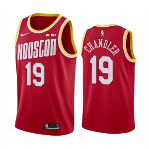 Maillot de basket-ball 2019-20 Houston Rockets # 19 Tyson Chandler Classic Edition Rouge Swingman Jersey Gris 166354