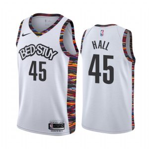 Maillot de basket-ball Brooklyn Nets 2020-21 # 45 Donta Hall City Edition Maillot Swingman blanc 167281