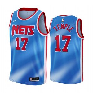 Maillot de basket-ball Brooklyn Nets 2020-21 # 17 Garrett Temple édition classique maillot Swingman bleu 166167