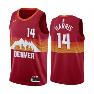 2020-21 Denver Nuggets # 14 Gary Harris City Edition Orange Swingman Jersey Maillot de basket-ball 167591