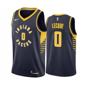 2020-21 Indiana Pacers # 0 Jalen Lecque Icon Edition Navy Swingman Jersey Maillot de basket-ball 166023