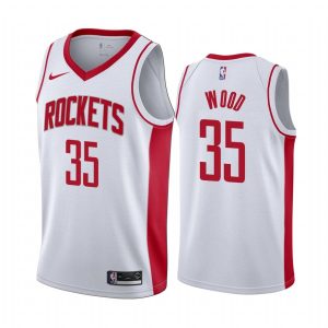 2020-21 Houston Rockets # 35 Christian Wood Association Edition Maillot Swingman blanc 166430