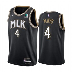 Maillot de basket-ball 2020-21 Atlanta Hawks #4 Skylar Mays City Edition Maillot Swingman noir 167558