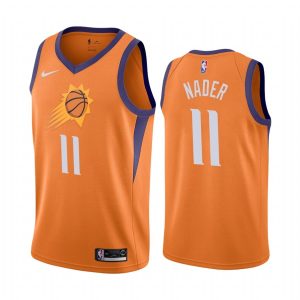 Maillot de basket-ball 2020-21 Phoenix Suns # 11 Abdel Nader Statement Edition Orange Swingman Jersey 167517