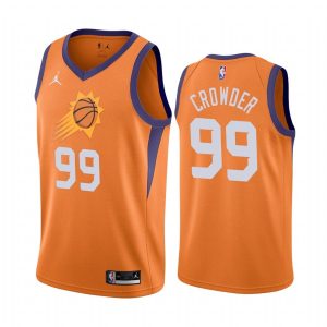 Maillot de basket-ball Phoenix Suns 2020-21 # 99 Jae Crowder Statement Edition Orange Swingman Jersey 167509