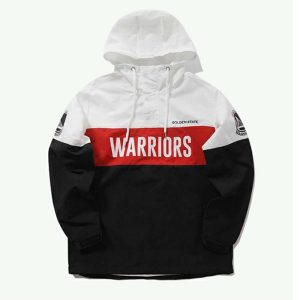 Anorak 2020 Golden State Warriors Noir Blanc Anorak Homme noir et blanc 193JP352P00