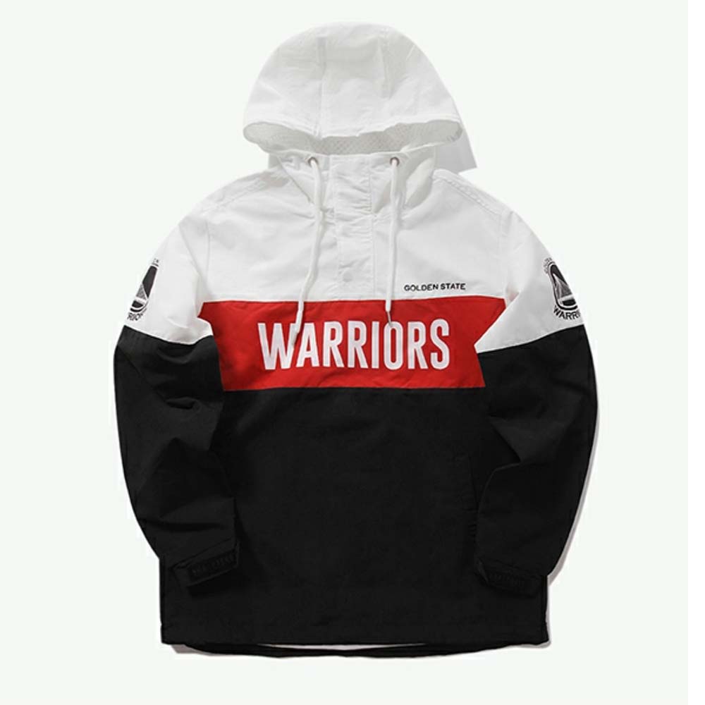 Anorak 2020 Golden State Warriors Noir Blanc Anorak Homme noir et blanc 193JP352P00