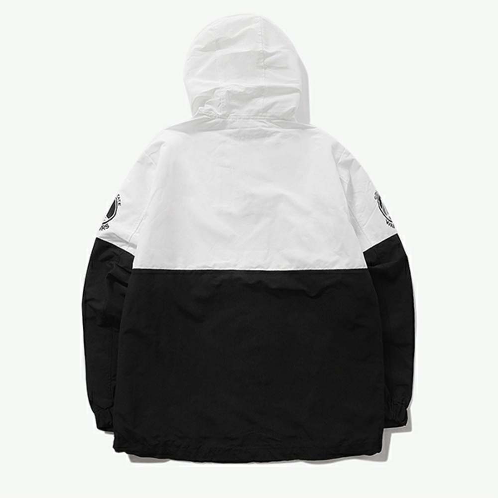 Anorak 2020 Golden State Warriors Noir Blanc Anorak Homme noir et blanc 193JP352P00