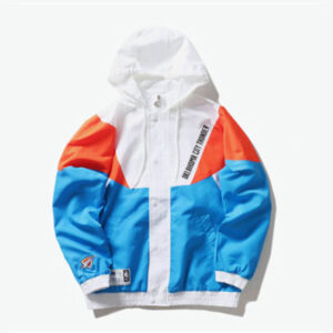 Coupe-vent 2020 Oklahoma City Thunder Veste de sport Femme bleu, blanc, orange 170879