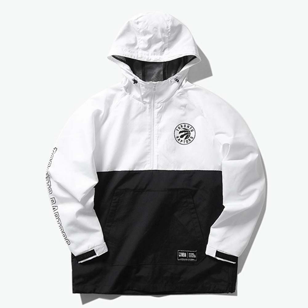 Anorak 2020 Toronto Raptors Noir Blanc Anorak Homme Argent 172058