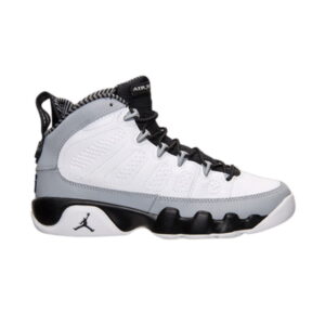 Air Jordan 9 Retro Barons GS Baskets Blanc/Noir-Loup Gris 173926