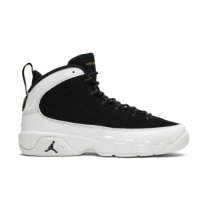 Air Jordan 9 Retro City of Flight GS Baskets Noir/Noir-Blanc sommet-Or métallique 175481