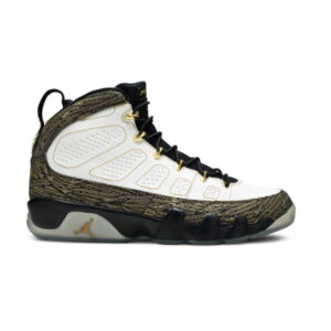 Air Jordan 9 Retro DB Doernbecher Pollito Baskets Blanc/Or Métallique-Noir 174237