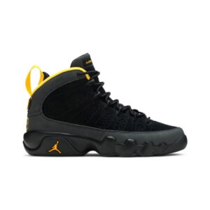 Air Jordan 9 Retro Dark Charcoal University Gold GS Baskets Noir/Charbon foncé/Or université 302359 070