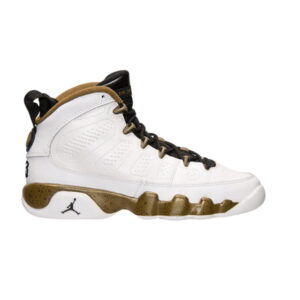 Air Jordan 9 Retro Statue GS Blanc/Noir-Vert Militia 175241