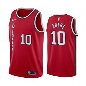 2020-21 Portland Trail Blazers # 10 Jaylen Adams édition classique rouge Swingman maillot de basket-ball crème 171742