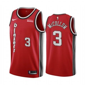 2020-21 Portland Trail Blazers # 3 C.J. Maillot de basket-ball McCollum Classic Edition Maillot Swingman rouge 171825