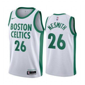Maillot Swingman blanc Boston Celtics #26 Aaron Nesmith City Edition 2020-21 170052