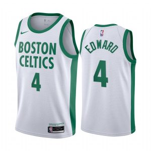 Maillot de basket-ball 2020-21 Boston Celtics #4 Carsen Edward City Edition Maillot Swingman blanc 170084
