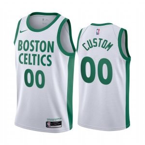2020-21 Boston Celtics #00 Maillot Swingman blanc édition ville personnalisée 170459