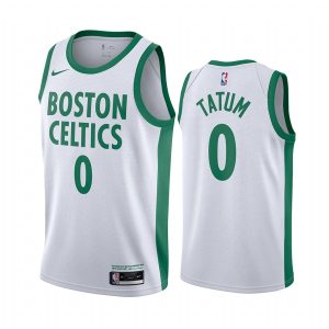 Maillot de basket-ball 2020-21 Boston Celtics #0 Jayson Tatum City Edition Maillot Swingman blanc 170450