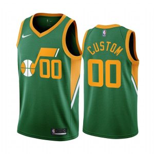 Maillot de basket-ball 2020-21 Utah Jazz #00, édition personnalisée gagnée, maillot Swingman vert 170643