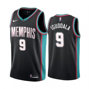 Maillot de basket 2020-21 Memphis Grizzlies # 9 Andre Iguodala édition classique maillot Swingman noir 172451
