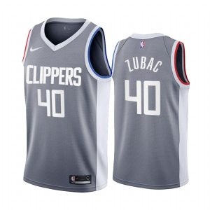 Maillot de basket-ball 2020-21 LA Clippers # 40 Ivica Zubac Earned Edition Gris Swingman Jersey 171004