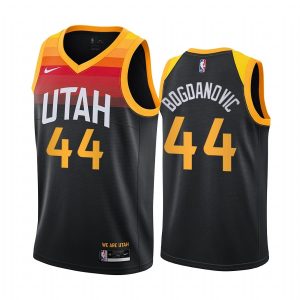 Maillot de basket-ball 2020-21 Utah Jazz # 44 Bojan Bogdanovic City Edition Maillot Swingman noir 170805