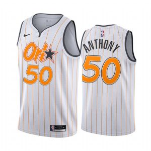 Maillot de basket-ball 2020-21 Orlando Magic # 50 Cole Anthony City Edition Maillot blanc Swingman 171665