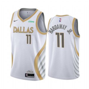 Maillot de basket-ball Dallas Mavericks #11 Tim Hardaway Jr. 2020-21. Maillot Swingman argenté édition City 173084