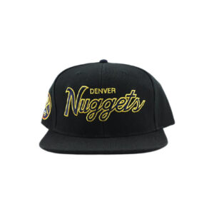 Casquette de baseball Foundation Script Snapback Denver Nuggets noir 169494