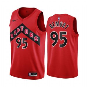 2020-21 Toronto Raptors # 95 De'Andre Bembry Icon Edition Maillot Swingman rouge 169571