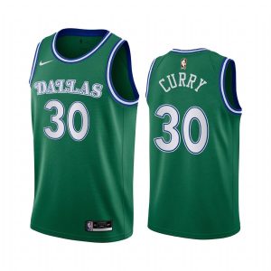 2020-21 Dallas Mavericks # 30 Seth Curry édition classique maillot Swingman vert maillot de basket-ball 172151