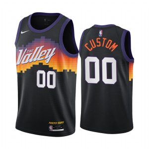 Maillot de basket-ball 2020-21 Phoenix Suns #00 Custom City Edition Maillot Swingman noir 169773