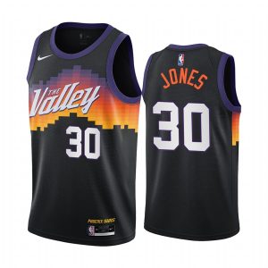 Maillot de basket-ball 2020-21 Phoenix Suns #30 Damian Jones City Edition Maillot Swingman noir 169697