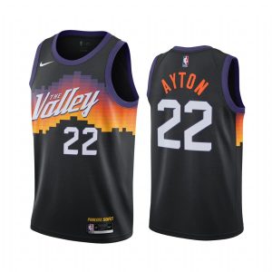 Maillot de basket-ball 2020-21 Phoenix Suns #22 Deandre Ayton City Edition Maillot Swingman noir 169757