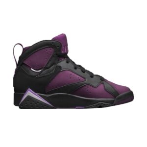 Air Jordan 7 Retro Mulberry GS Baskets Noir/Fuchsia Glow-Mulberry-Wolf Gris 442960 009