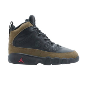 Air Jordan 9 Noir Light Olive BP Noir-Light Olive-True Rouge 151053 030