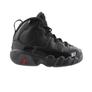 Air Jordan 9 Retro Bred Patent TD Baskets Noir/Université Rouge 401812 014