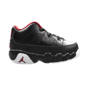 Air Jordan 9 Retro Low Black Infant Baskets Noir/Gym Rouge-Blanc 833906 001