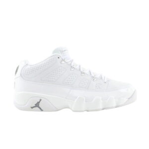 Air Jordan 9 Retro Low Chrome Baskets Blanc/Blanc-Chrome 303895 111