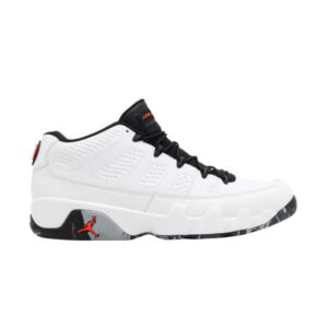 Air Jordan 9 Retro Low Jordan Brand Classic Baskets Blanc/Infrarouge 23-Noir-Gris foncé-Gris loup MNJDLS 738