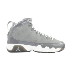 Air Jordan 9 Retro Medium Grey GS Baskets Gris moyen/Blanc-Gris froid 302359 011